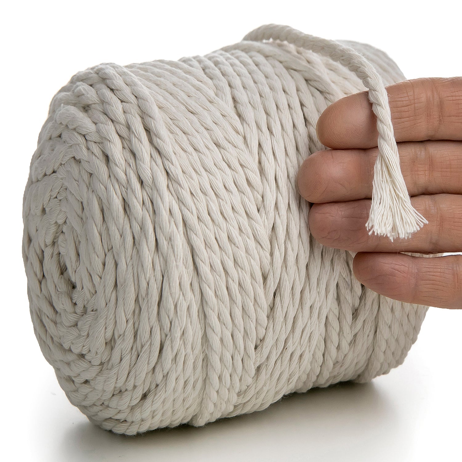 NATURAL MACRAMÉ ROPE 6 MM, 100 M