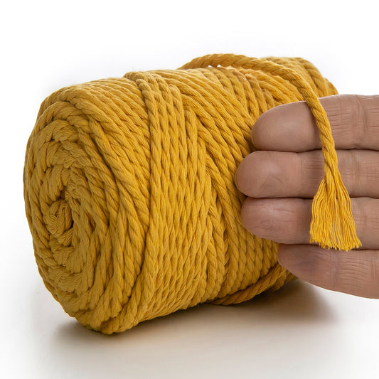 TOBACCO MACRAME  ROPE 4 MM, 75 M