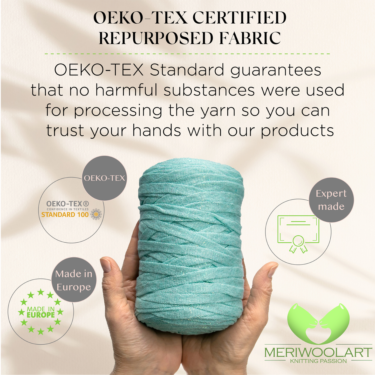 Aqua Cotton Ribbon Lurex 10mm 125m