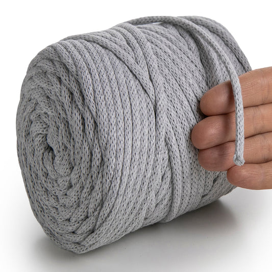 Light Gray Macramé Cord 6mm 85m