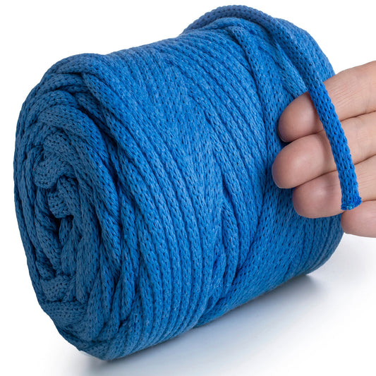 Blue Macramé Cord 6mm 85m