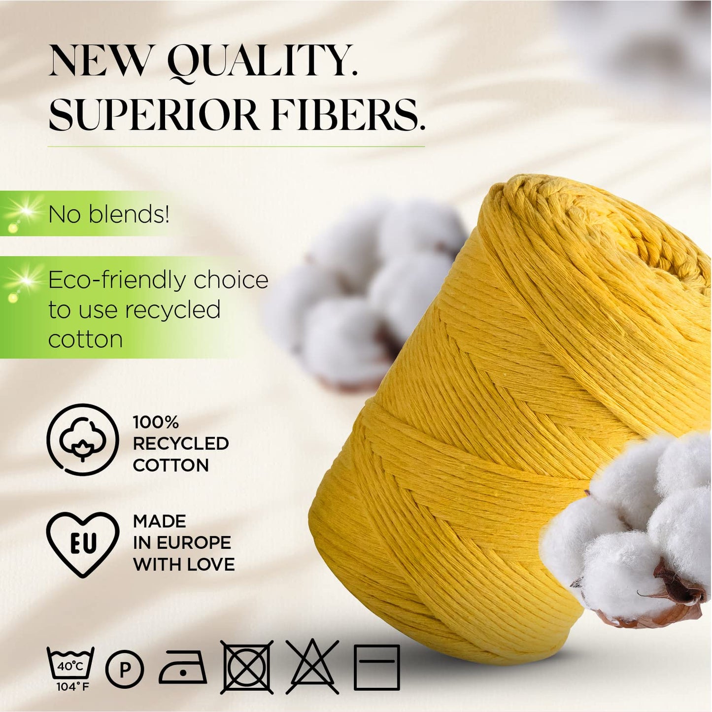 Tobacco Single Twisted Macramé 3mm 200m