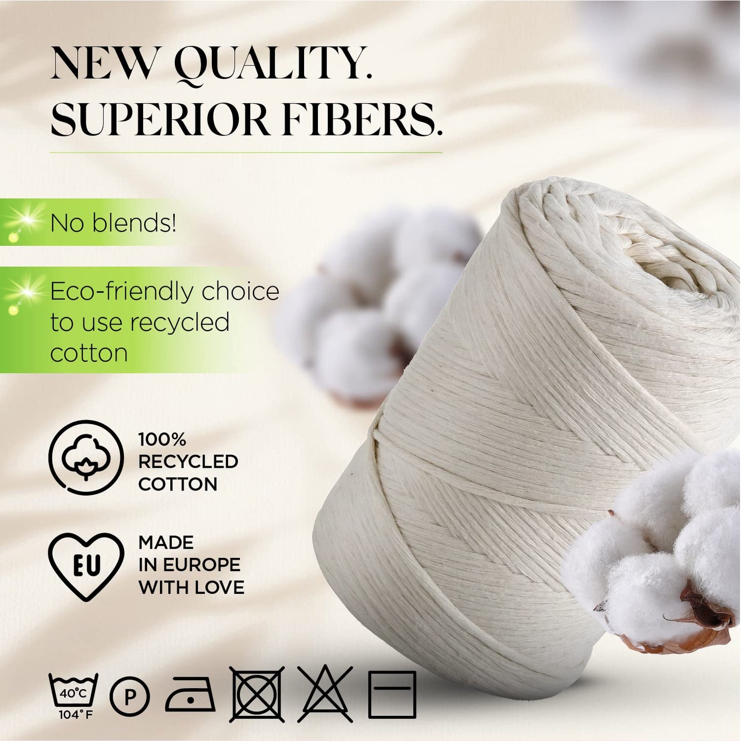 Natural Single Twisted Macramé 3mm 200m