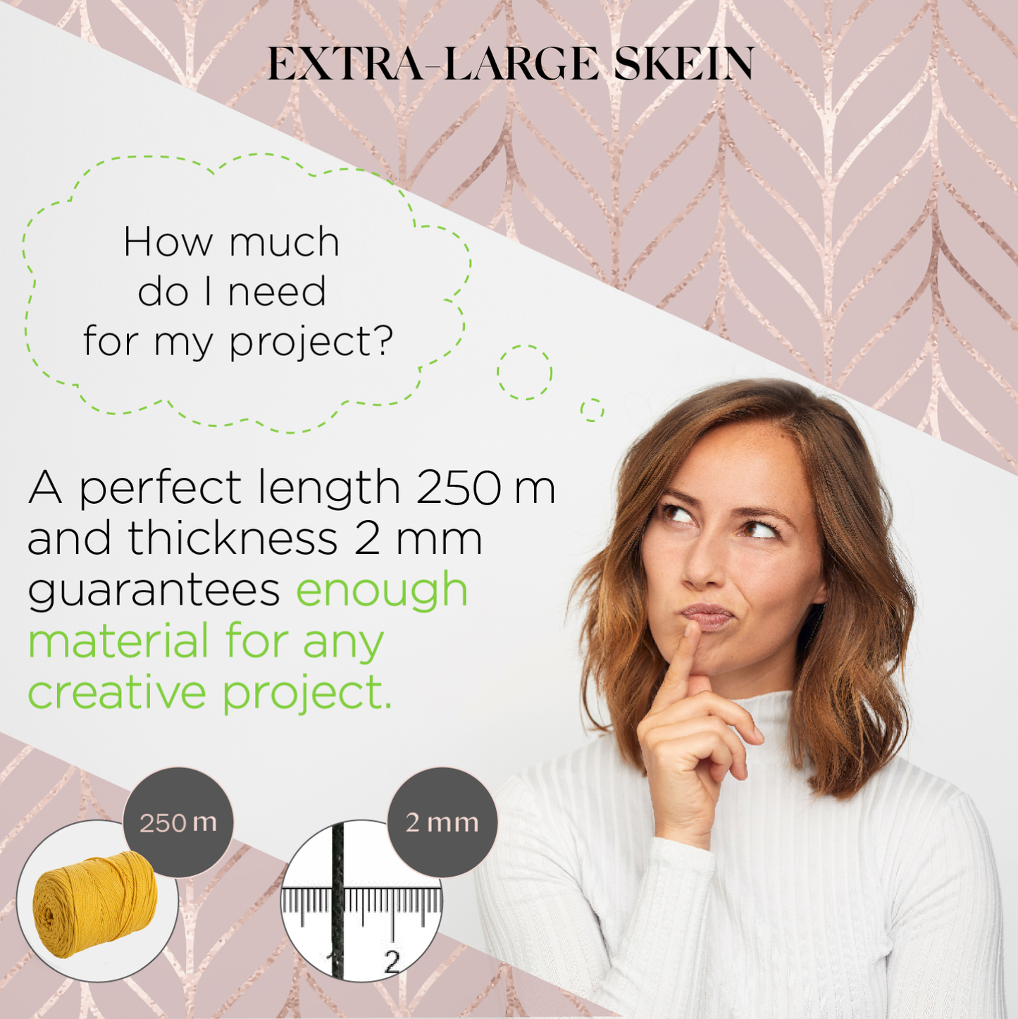 Tabako Macramé Cotton 2mm 250m