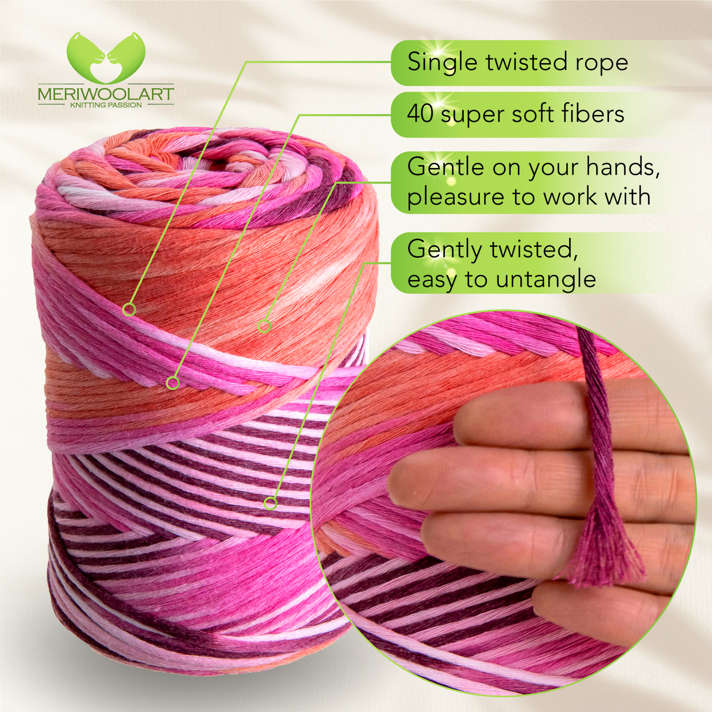 Unicorn 11 Single Twisted Macramé 3mm 200m