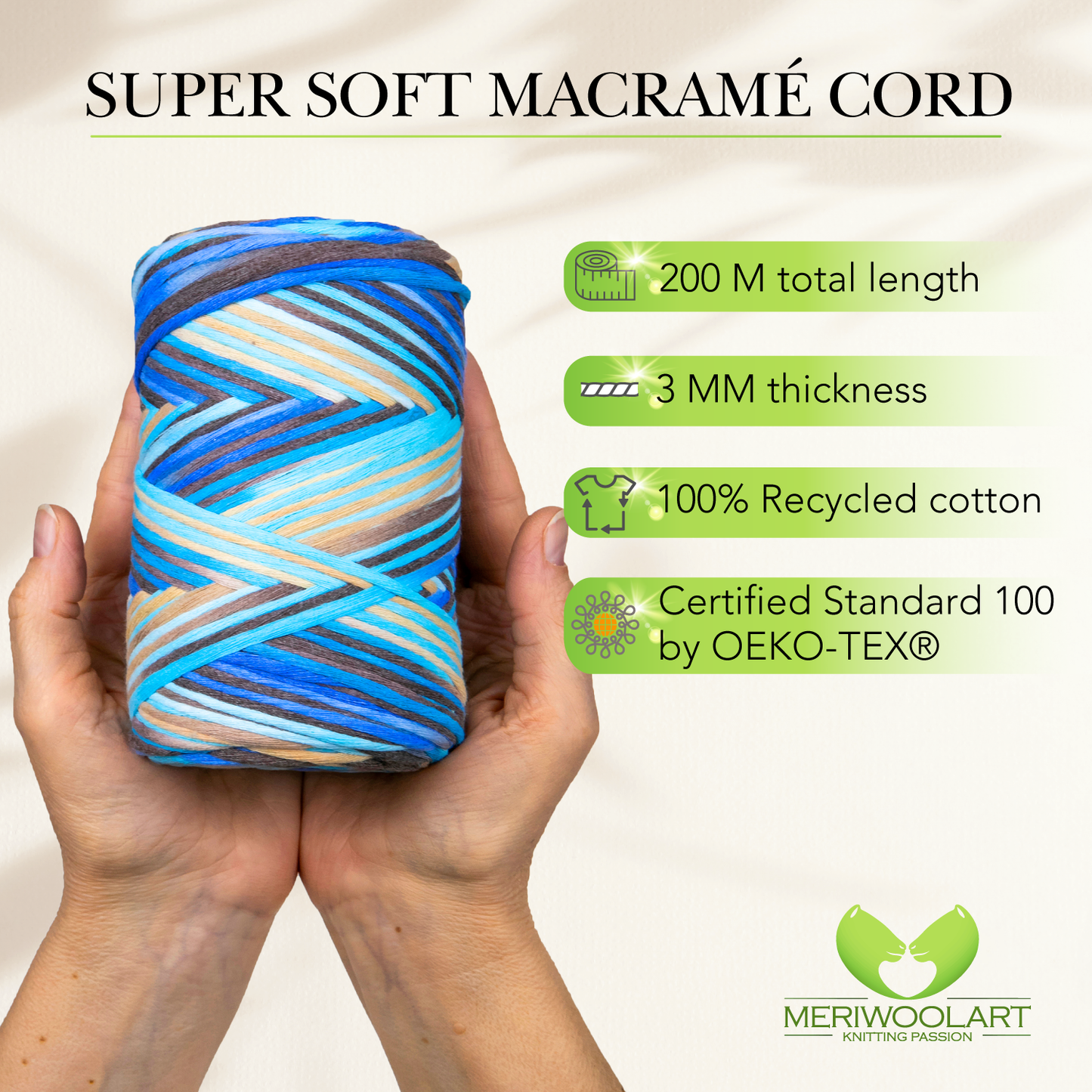 Unicorn 21 Single Twisted Macramé 3mm 200m