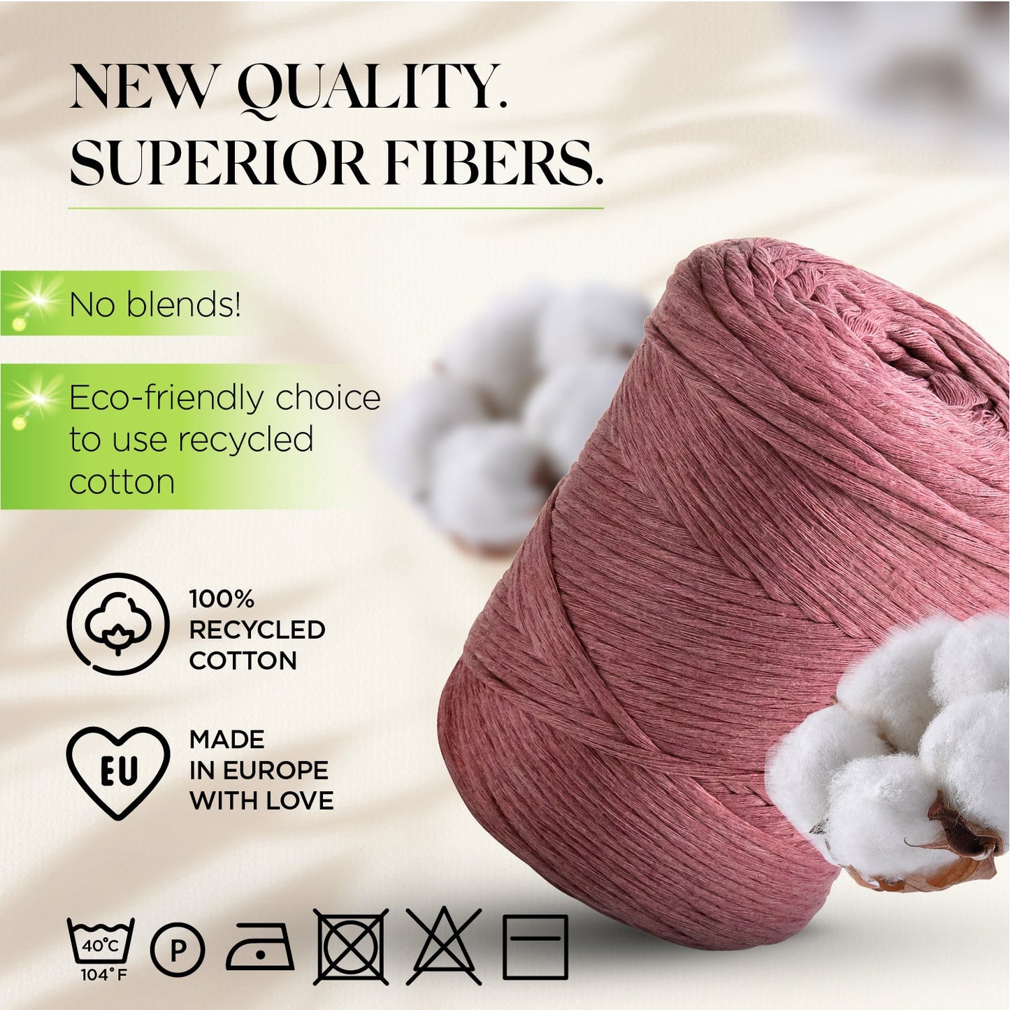 Plum Single Twisted Macramé 3mm 200m