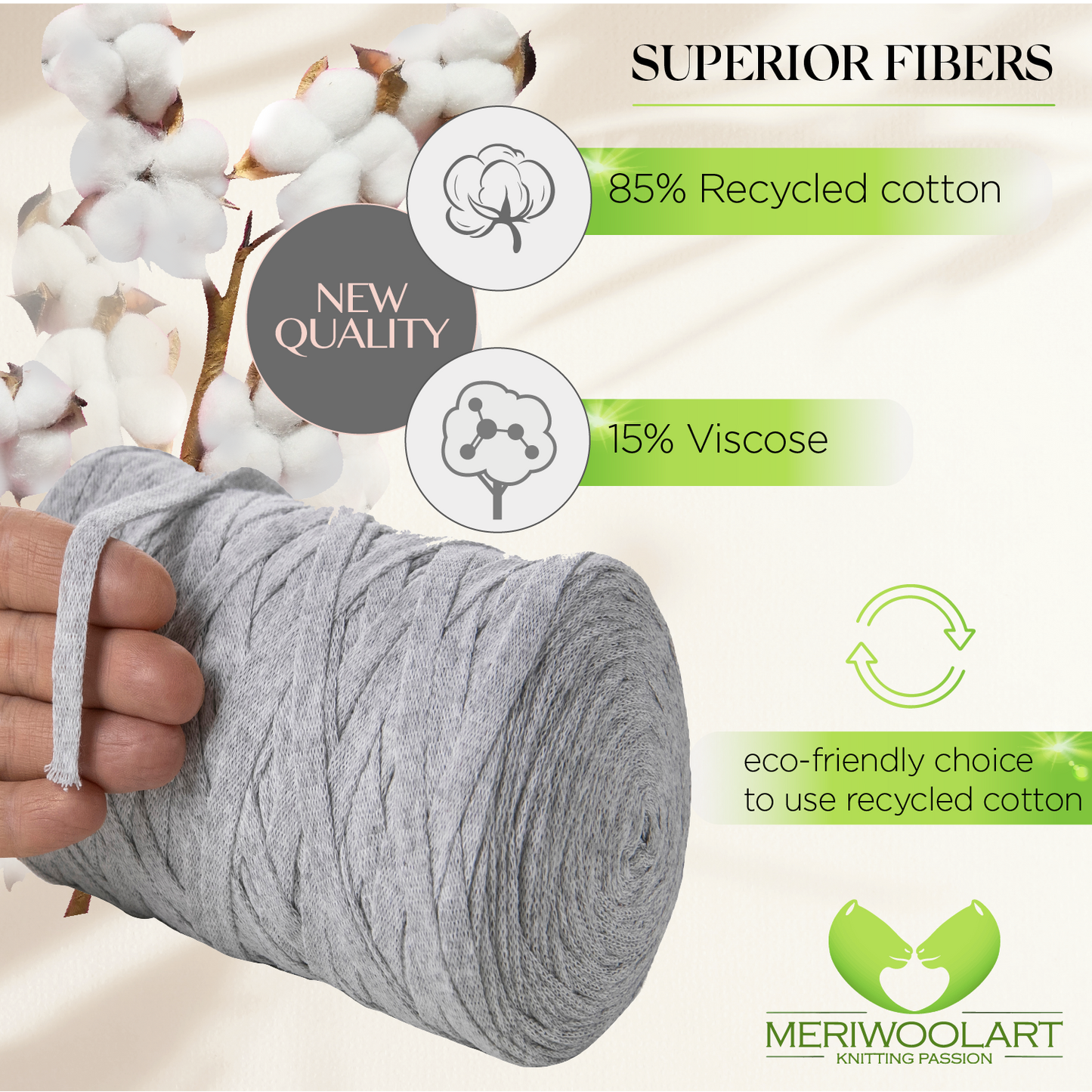 Asches Cotton Ribbon 10mm 150m