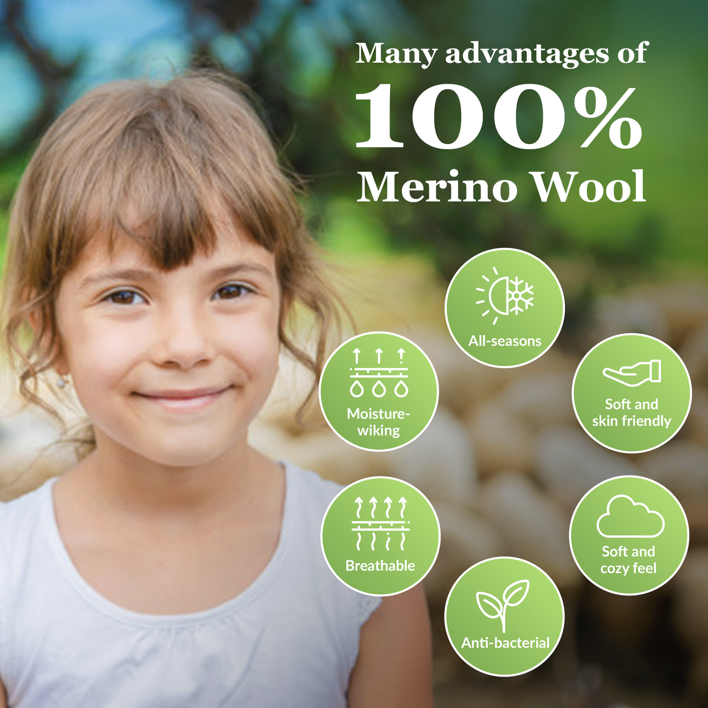 TURQUOISE MELANGE SUPER CHUNKY MERINO WOOL 4-5 CM, 25 MICRONS