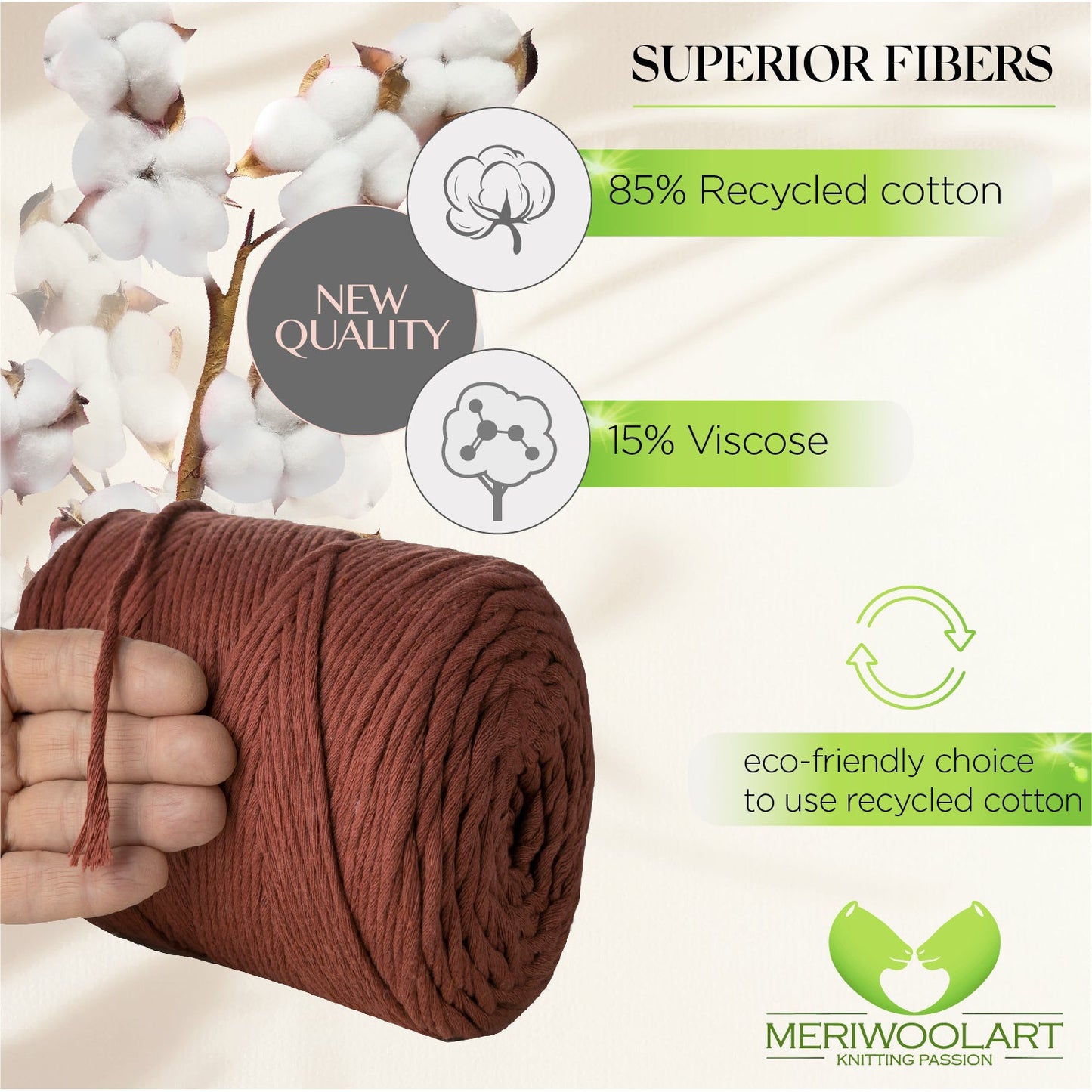 Terra Single Twisted Macramé 4mm 225m