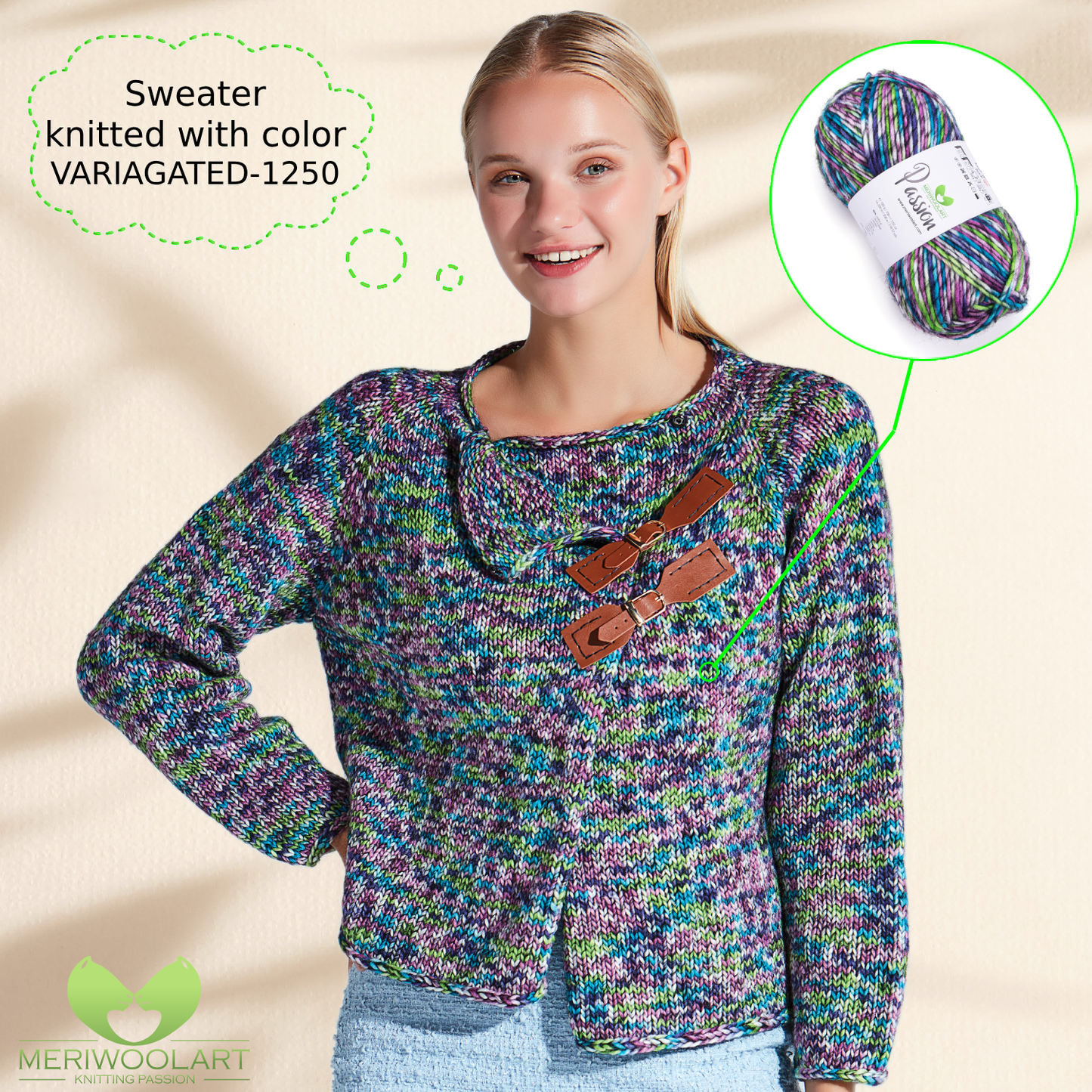 PASSION-1251 MERINO WOOL YARNS 200M