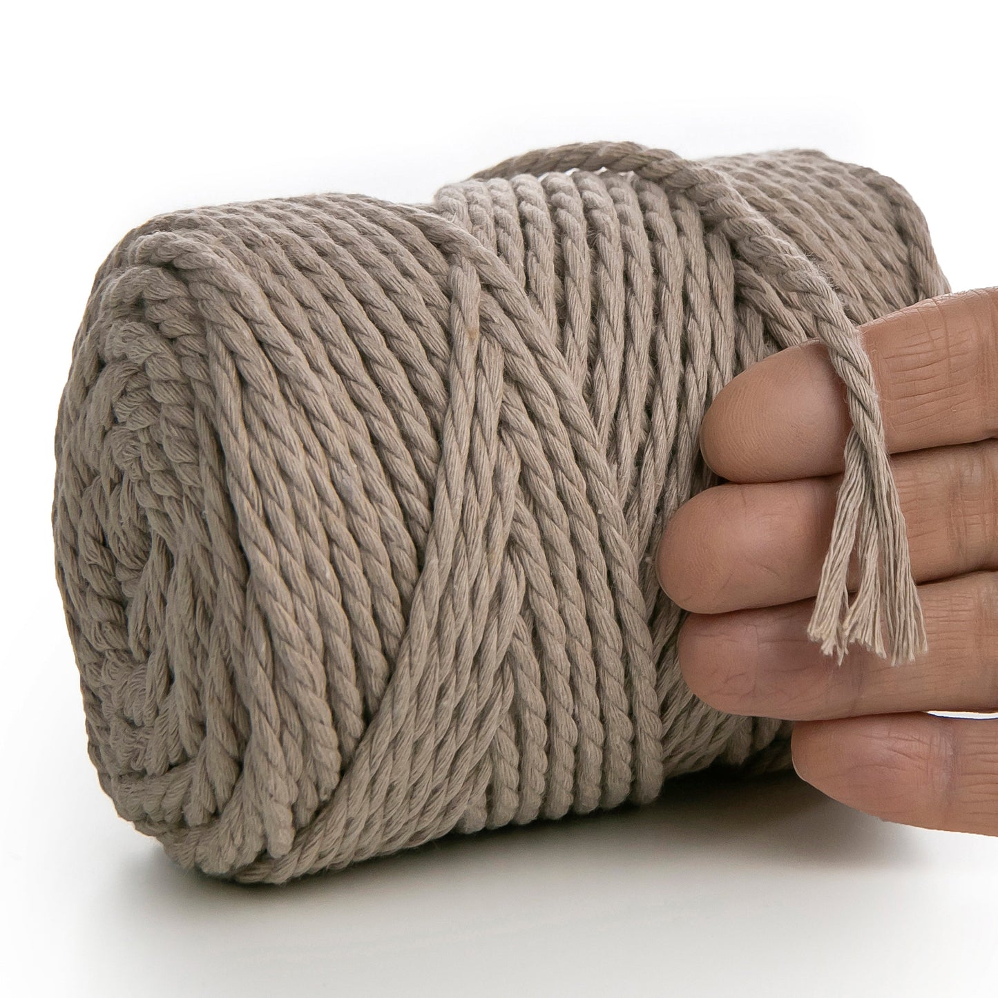 SAND MACRAMÉ ROPE 4 MM, 75 M
