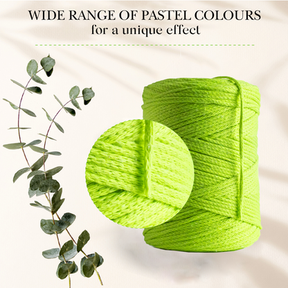 Neon Yellow Macramé Cotton 2mm 250m
