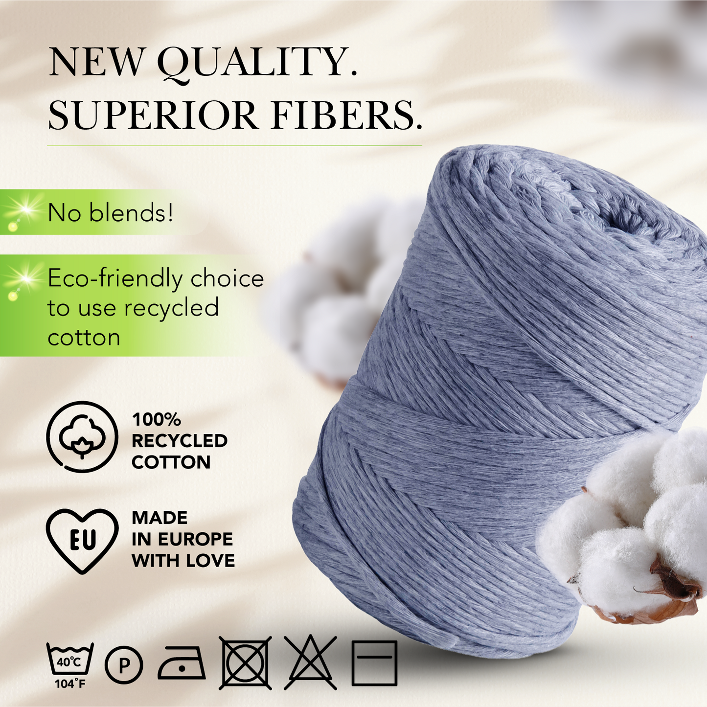 Jeans Single Twisted Macramé 3mm 200m