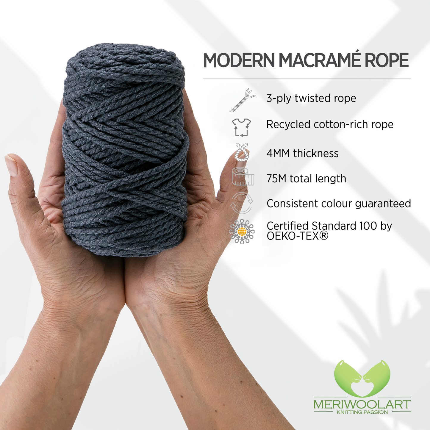 SEA MACRAMÉ ROPE 4 MM, 75 M