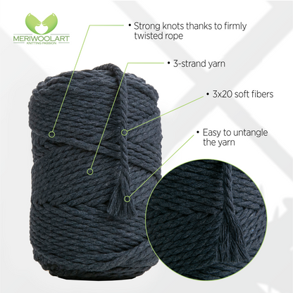 SEA MACRAMÉ ROPE 4 MM, 75 M