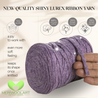 Lavanda Cotton Ribbon Lurex 10mm 125m