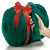 GREEN SUPER CHUNKY MERINO WOOL 4-5 CM, 25 MICRONS