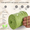 Light Green Macramé Cotton Lurex 2mm 225m