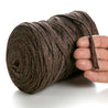 Brown Cotton Ribbon Lurex 10mm 125m