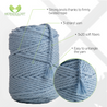 BABY BLUE MACRAME  ROPE 4 MM, 75 M INFOGRAPHIC