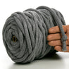 CORDA DI COTONE RICICLATO GRIGIO SCURO 10 MM, 60 M