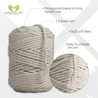 NATURAL  MACRAME  ROPE 4 MM, 75 M INFOGRAPHIC