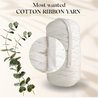 Natural Cotton Ribbon 10mm 150m