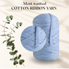 Baby Blue Cotton Ribbon 10mm 150m