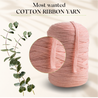 Light Pink Cotton Ribbon 10mm 150m