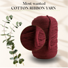 Burgundy Cotton Ribbon 10mm 150m