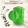 Neon Green Cotton Ribbon 10mm 150m