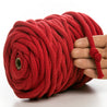 RED RECYCLED COTTON CORD 10 MM, 60 M